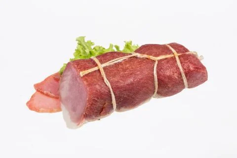 Ham With Greenery Stock Photos