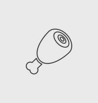 Ham icon Stock Illustration