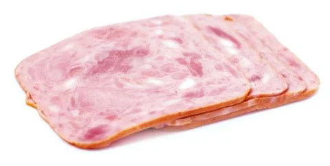Ham isolated on white background Stock Photos