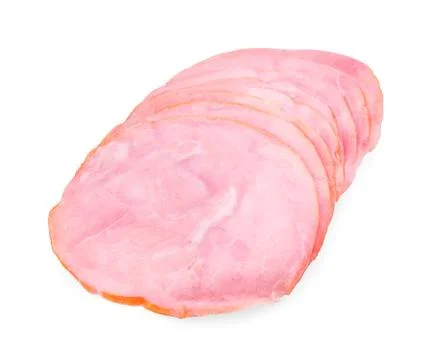 Ham isolated on white background Stock Photos