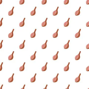 Ham leg pattern for food and cooking themes Stock Illustration