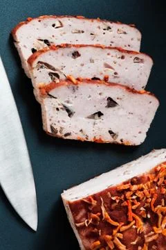 Ham With Mushrooms Stock Photos