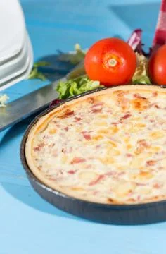 Ham Quiche Foto stock