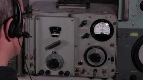 Ham radio operator communication Stock Footage 84021428