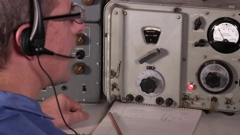 Ham radio operator communication | Stock Video | Pond5