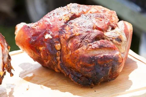 Ham roast to pin Stock Photos