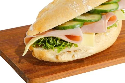 Ham roll Stock Photos