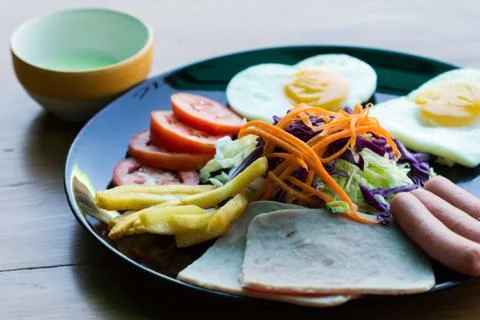 Ham salad Stock Photos