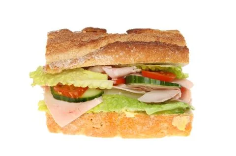 Ham salad roll Stock Photos