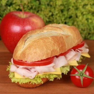 Ham sandwich Stock Photos