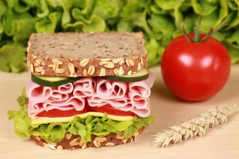 Ham sandwich Stock Photos
