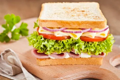 Ham sandwich Stock Photos