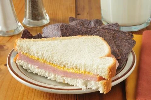 Ham sandwich Stock Photos