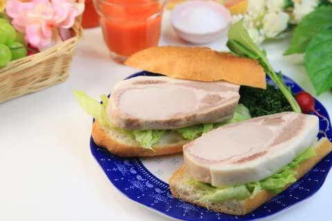 Ham Sandwich Stock Photos