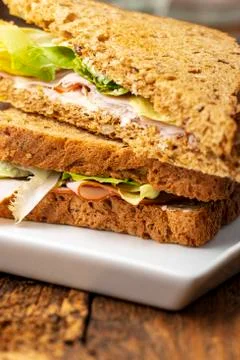 Ham sandwich Stock Photos