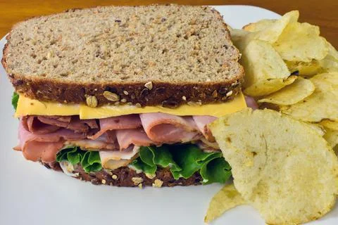Ham sandwich Stock Photos