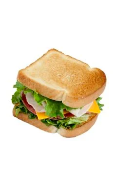 Ham sandwich with toasted bread Stock-Fotos