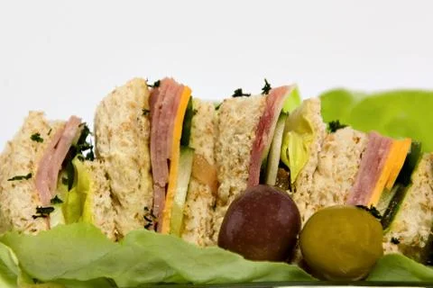 Ham sandwiches Fotos Stock