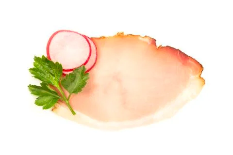 Ham slice 库存照片