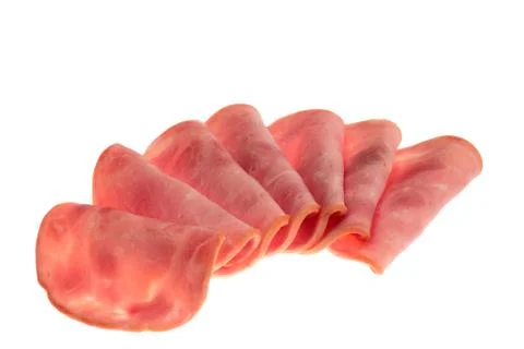 Ham slices Stock Photos