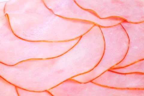 Ham thin sliced Stock Photos