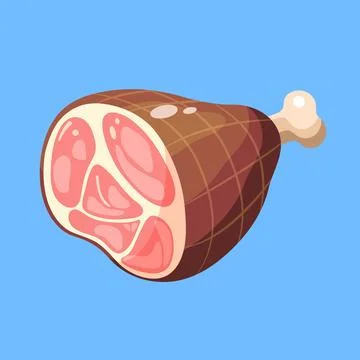 Ham vector illustration Stock Illustration