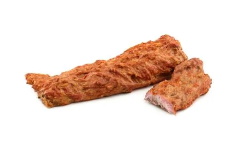 Ham on a white background Stock Photos