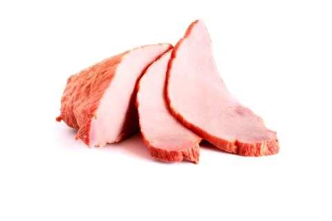 Ham On White Stock Photos