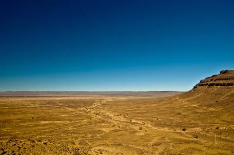 Hamada desert in Morocco Stock Photos