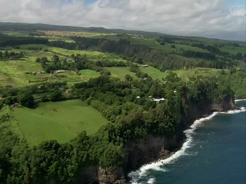 Hamakua Coastline Stock Footage 22243555