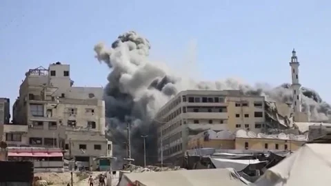 Hamas signals conditional acceptance of U.S. ceasefire plan: source Stock Footage 320866789