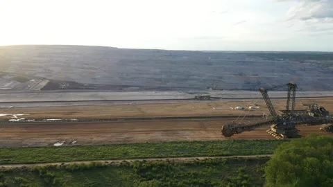 Hambach lignite opencast mine Stock Footage 154765882