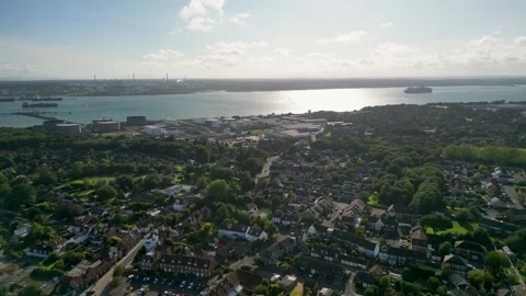 Hamble Town  Stock Footage 257904896
