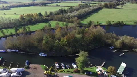 Hambleden Weir and Lock River Thames UK Video stock 132231595