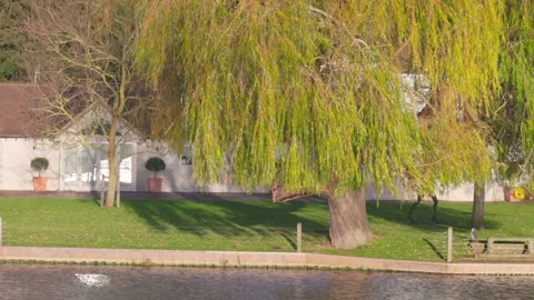 Hambleden Weir, River Thames in Henley-on-Thames, South England Видео 328041704