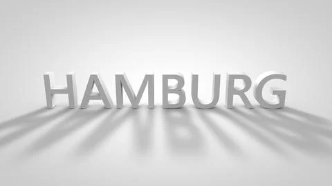 Hamburg 3d Text Stock Illustration