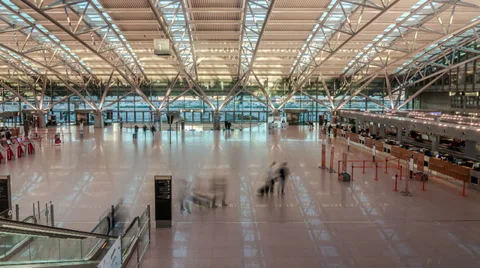 Hamburg Airport Hyperlapse Stock Footage 36079546