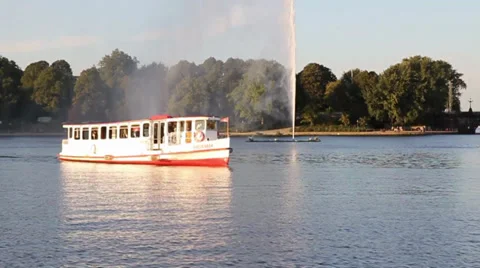 Hamburg - Alster Stock Footage 36117342