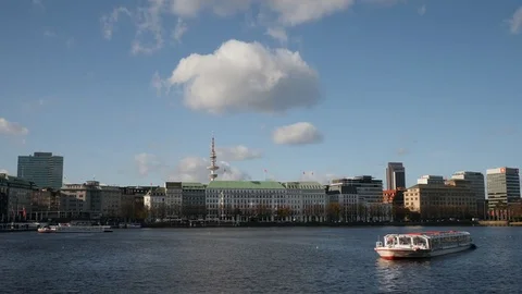 Hamburg Alster Sequence Stock Footage 83219026