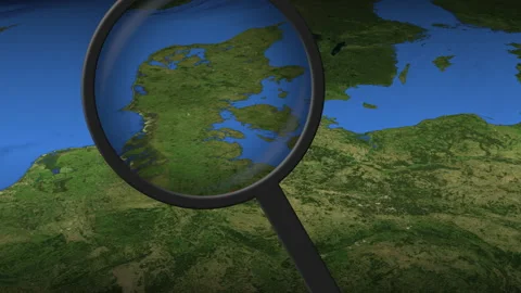 Hamburg city found on the map 3d Stock Footage 132869714