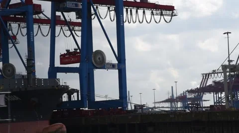 Hamburg docks Stock Footage 62714915
