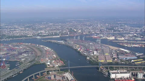 Hamburg Docks Stock Footage 65433384