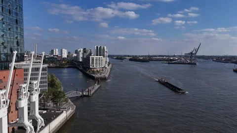 Hamburg Elbe Stock Footage 318291569