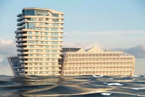 Hamburg in the Future Stock Photos