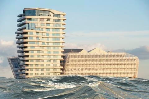 Hamburg in the Future Stock Photos