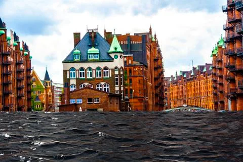 Hamburg in the Future Stock Photos