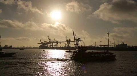 Hamburg-Hafen-09 Stock Footage 45863386