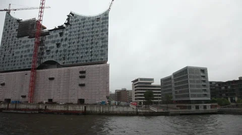 Hamburg Harbor Stock Footage 29187536