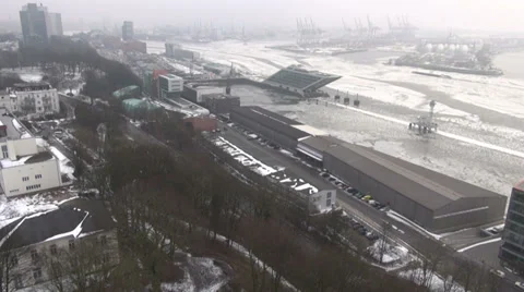 Hamburg Harbor Stock Footage 34486947