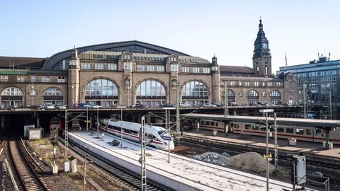 Hamburg Main Station Hyperlapse Stock Footage 70588941